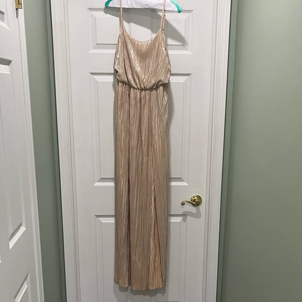 BCBGeneration Shimmering Gold Gown